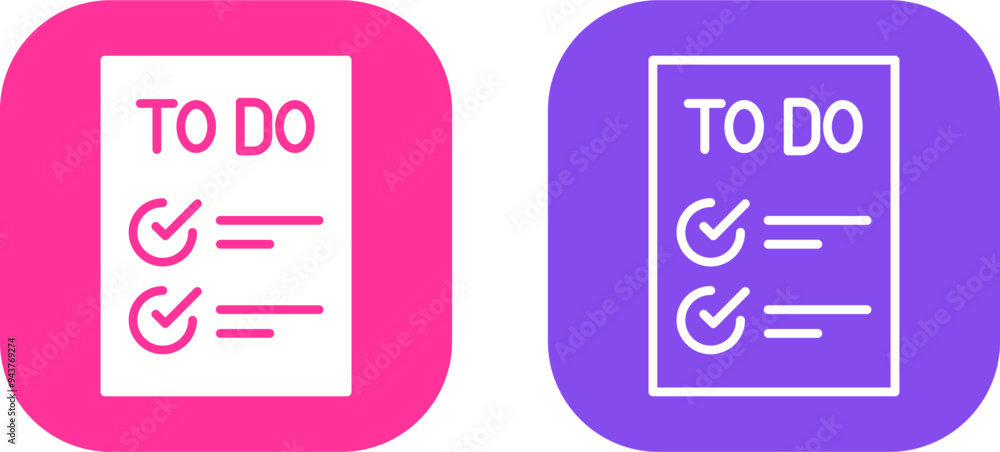 Today to Done CheckList Vector Icon Today to Done CheckList Vector Icon