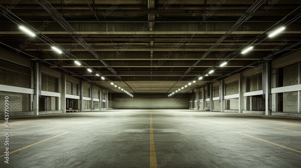 Evoking an Ambiance of Empty Warehouse with Dramatic Lighting Evoking an Ambiance of Empty Warehouse with Dramatic Lighting