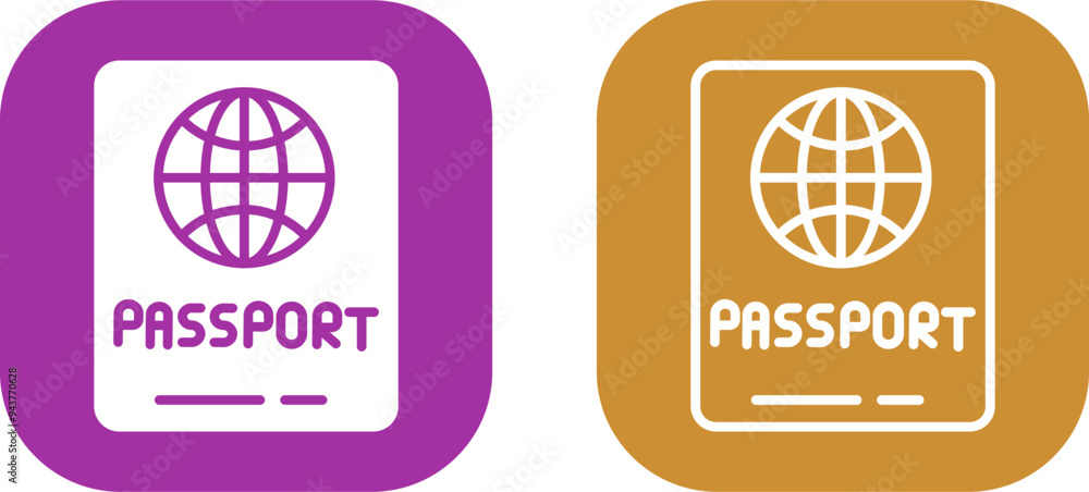 Passport Vector Icon Passport Vector Icon