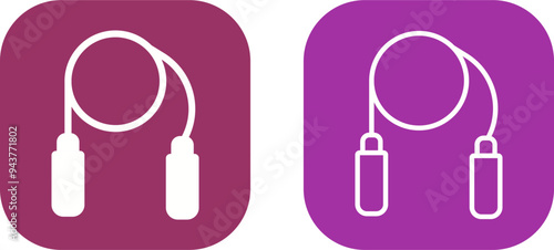 Jumping Rope Vector Icon