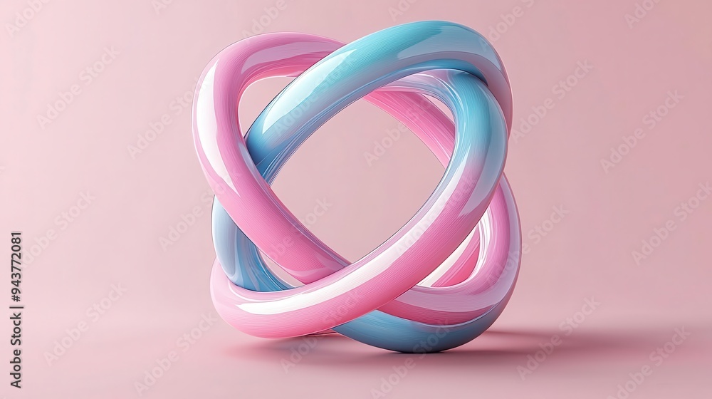A vibrant, intertwined sculpture in pastel colors showcasing a modern design with a playful and artistic appeal A vibrant, intertwined sculpture in pastel colors showcasing a modern design with a playful and artistic appeal