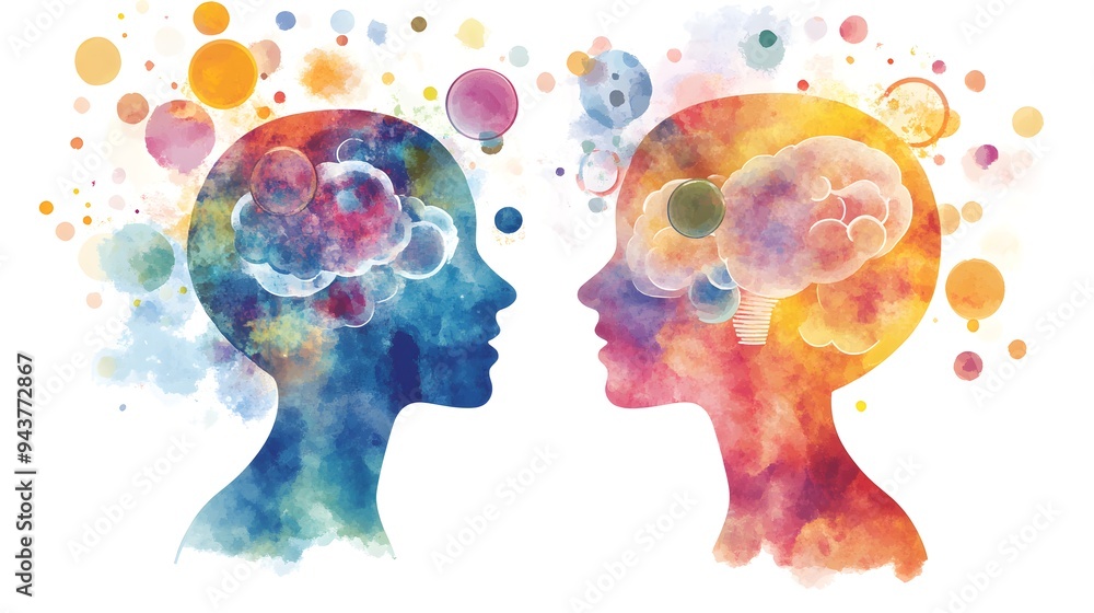 custom made wallpaper toronto digitalNeurodiversity Thinking Variations Icon - Conceptual Image Representing Diverse Cognitive Approaches and Perspectives