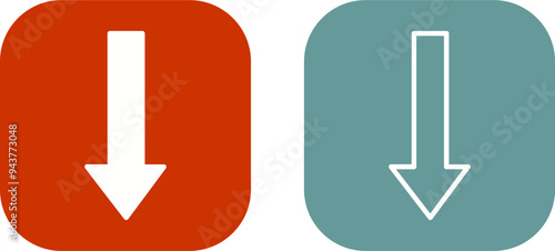 Arrow Down Vector Icon