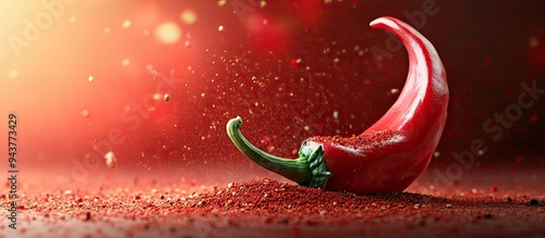 Fresh raw ripe red pepper w...