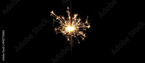 Christmas sparkler against ...