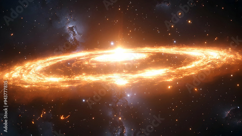 A swirling ring of fire ill...
