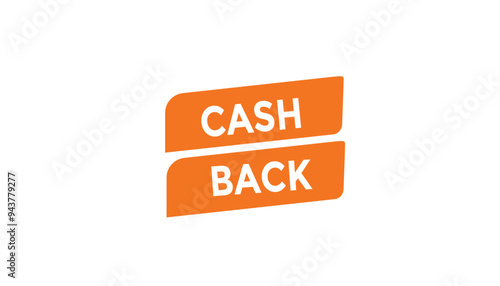 Cash back button web banner templates. Vector Illustration 
