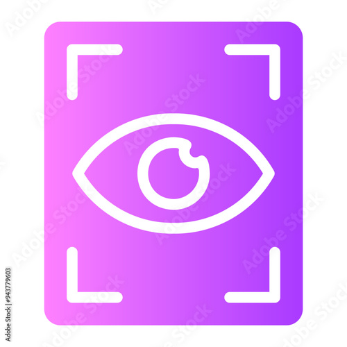 retina scan gradient icon