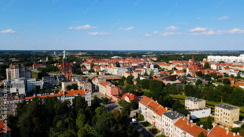 view panorama city architecture ancient Europe Legnica Poland view panorama city architecture ancient Europe Legnica Poland