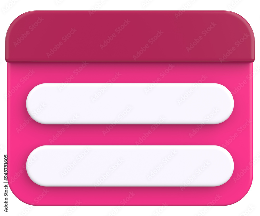 3D illustration of dialog box. Question popup. 3D illustration of dialog box. Question popup.