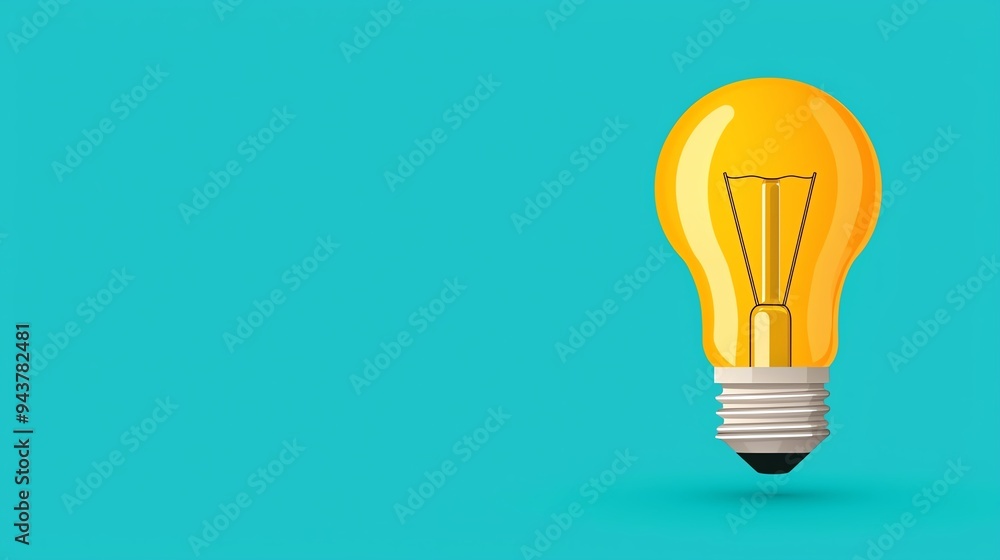 Light bulb with a globe, global impact of ideas on growth, flat design illustration Light bulb with a globe, global impact of ideas on growth, flat design illustration