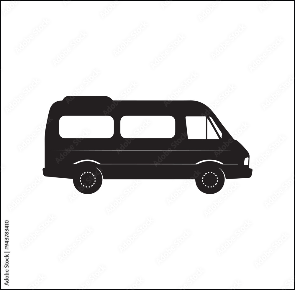 Bus Icon vector isolated on white background. Black bus vector icon Bus Icon vector isolated on white background. Black bus vector icon