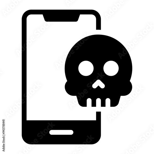 smartphone glyph icon