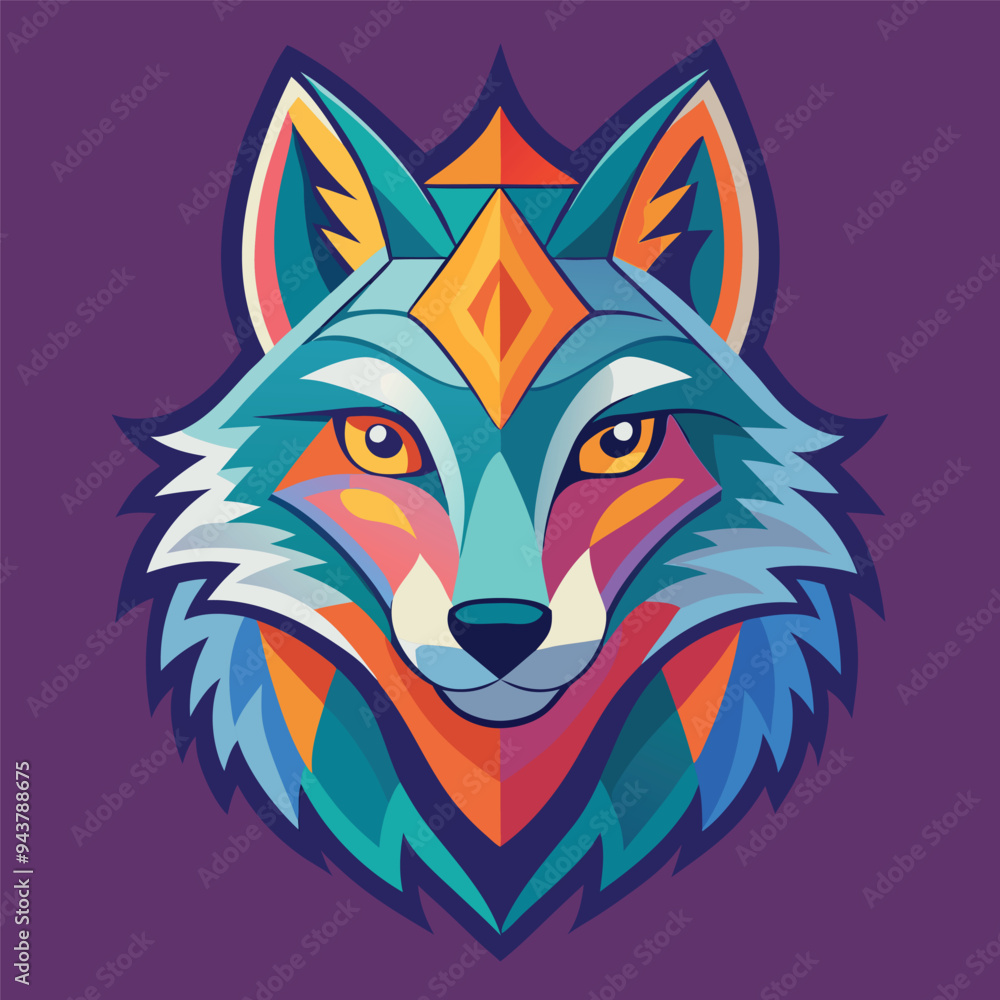 Fototapeta premium Wolf vector logo 