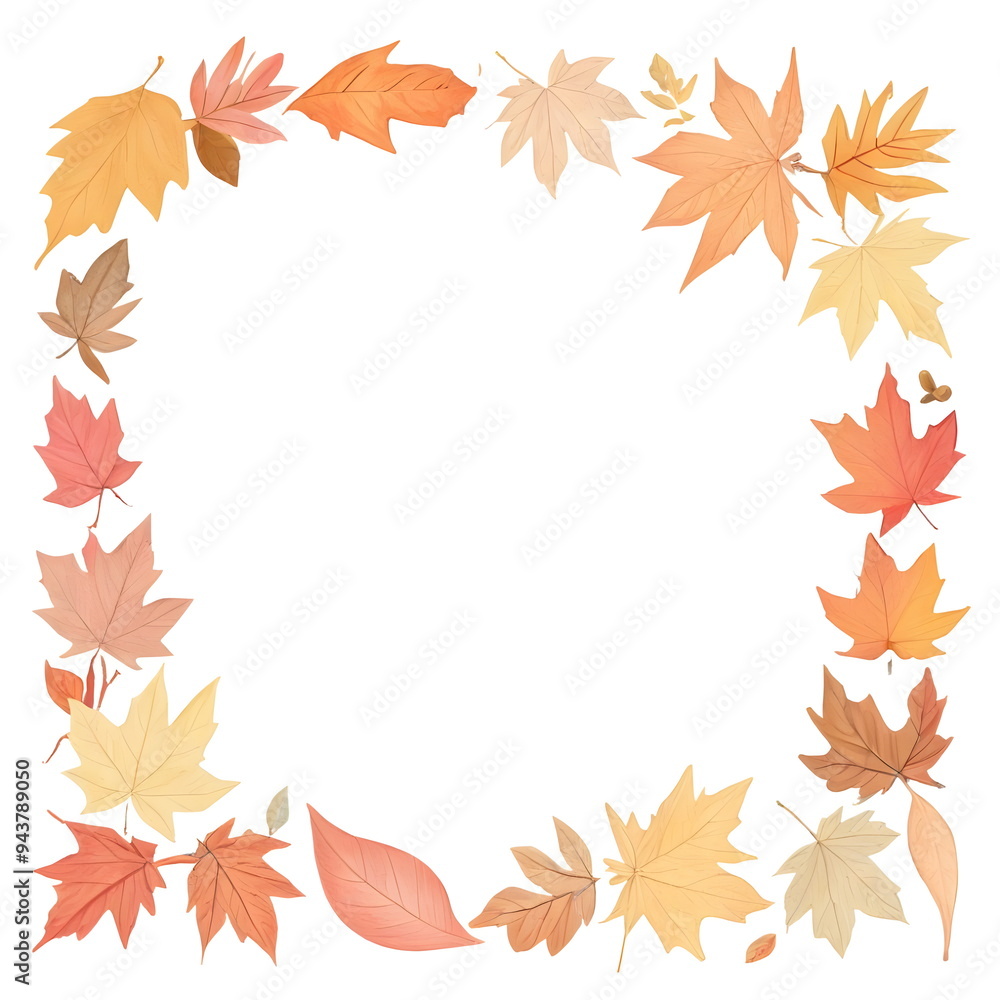 autumn leaves border autumn leaves border
