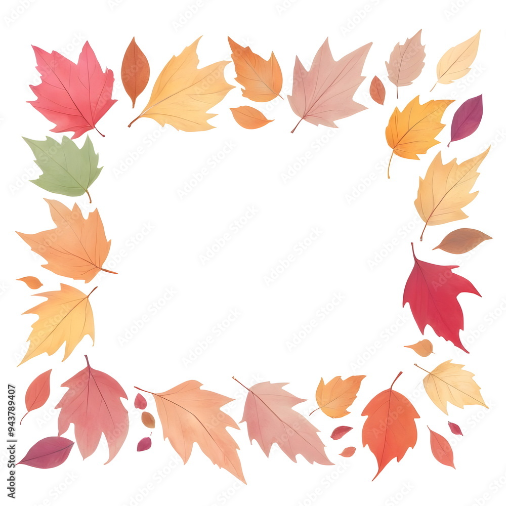 autumn leaves border autumn leaves border