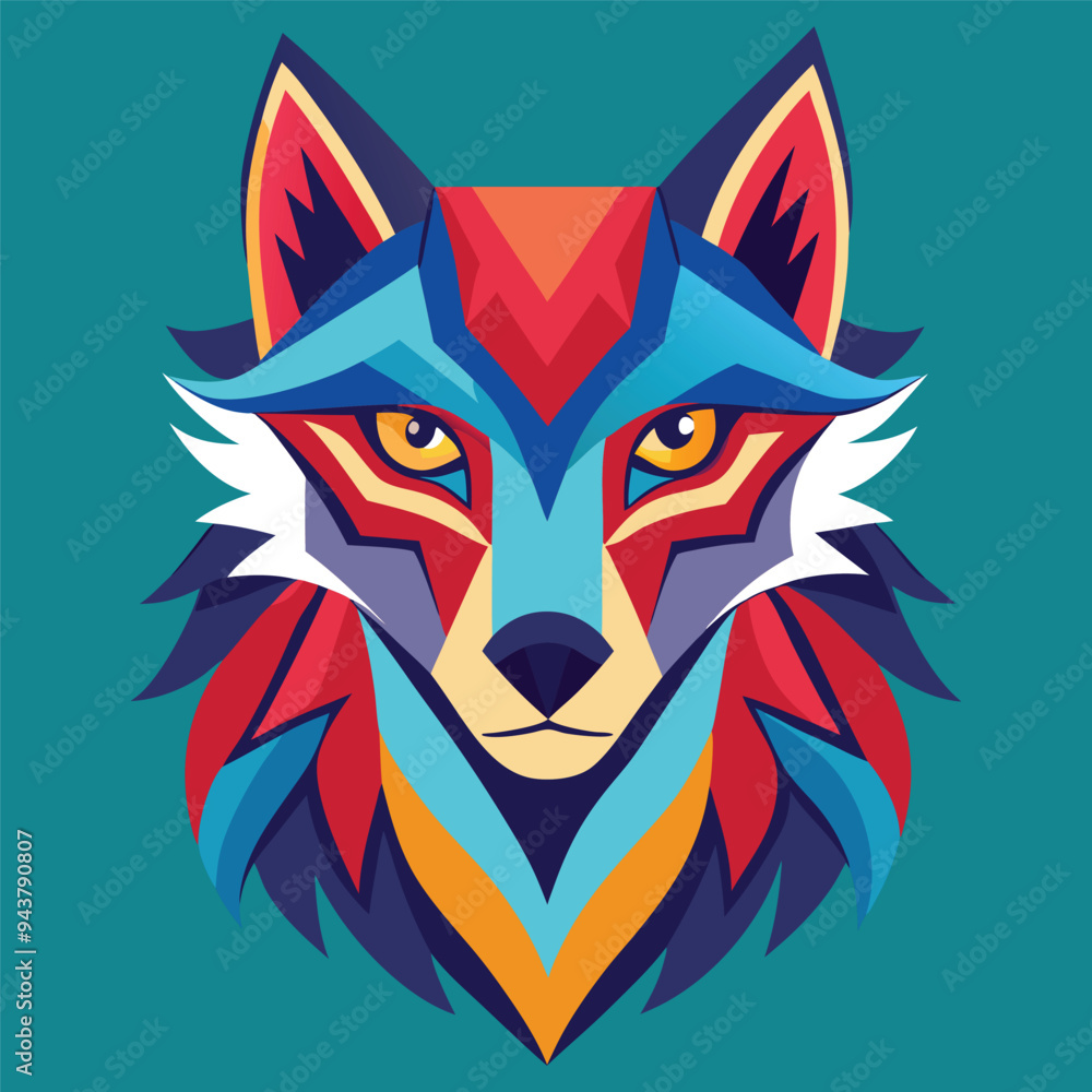 Fototapeta premium Wolf vector logo 