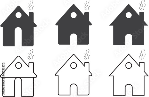 Home Icon. House icon vector illustration. House symbol. outline home icon.