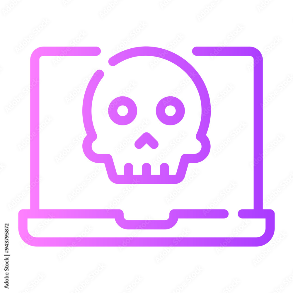 hacking gradient icon hacking gradient icon