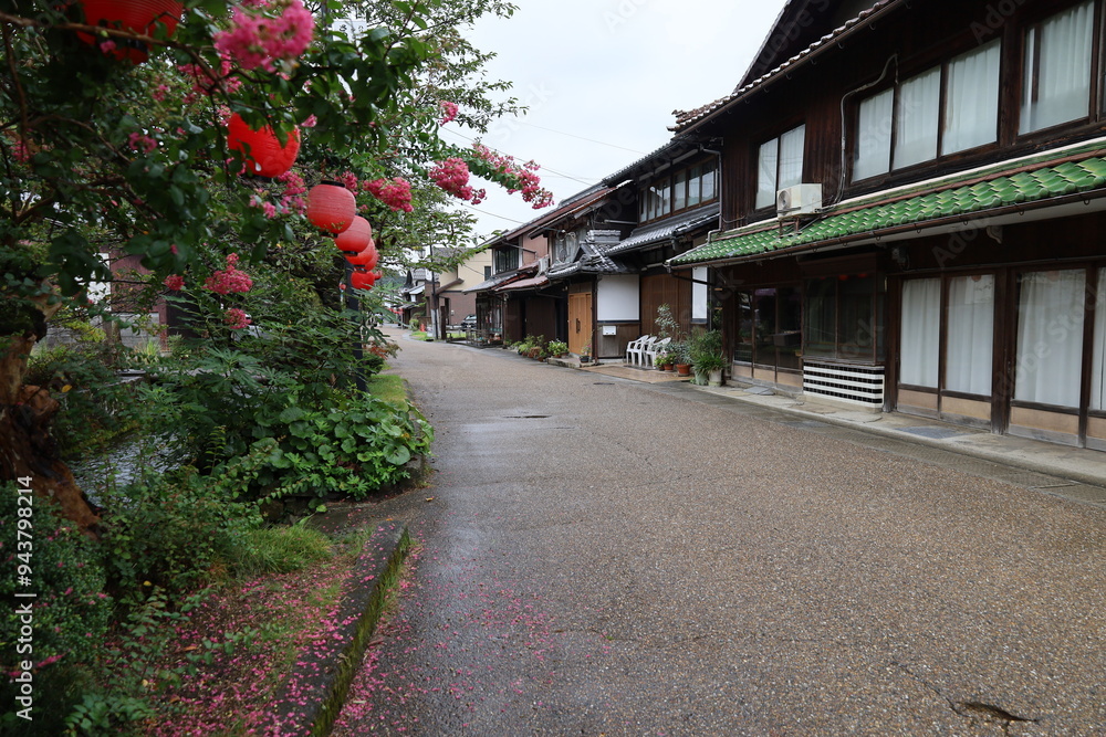 A Japanese traditional house : a scene of Samegai in Maibara City in Shiga Prefecture A Japanese traditional house : a scene of Samegai in Maibara City in Shiga Prefecture