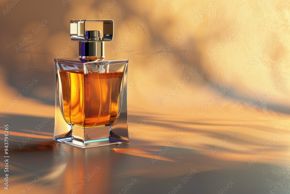 Luxury mens perfume bottle on color background with space. Luxury mens perfume bottle on color background with space.