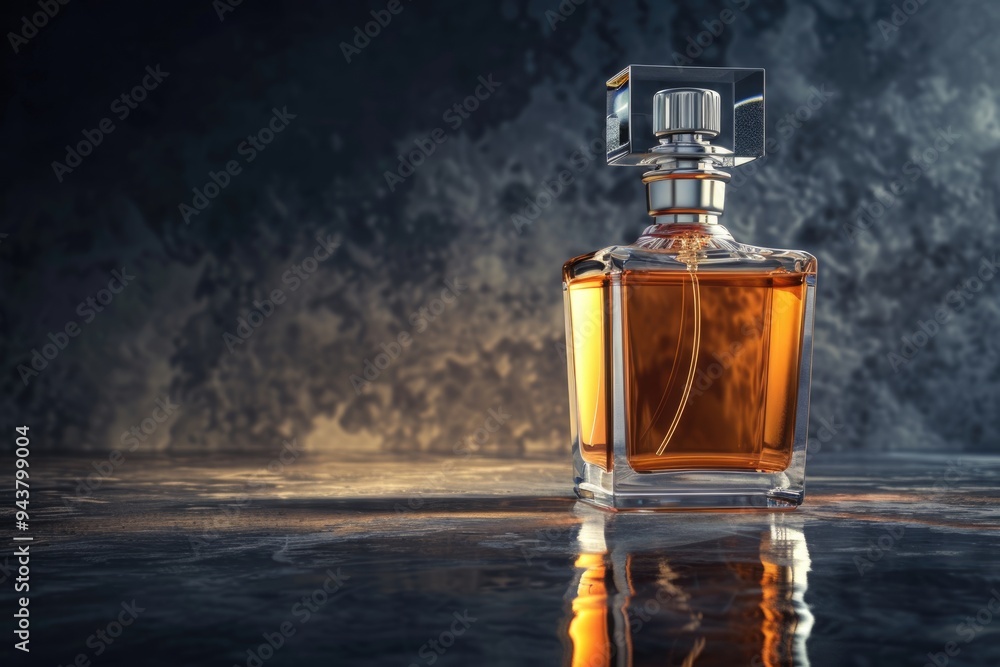 Luxury mens perfume bottle on dark background with space. Luxury mens perfume bottle on dark background with space.