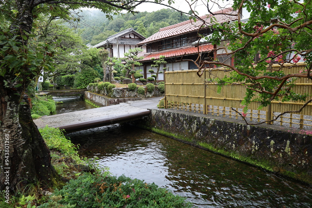 A Japanese traditional house : a scene of Samegai in Maibara City in Shiga Prefecture A Japanese traditional house : a scene of Samegai in Maibara City in Shiga Prefecture