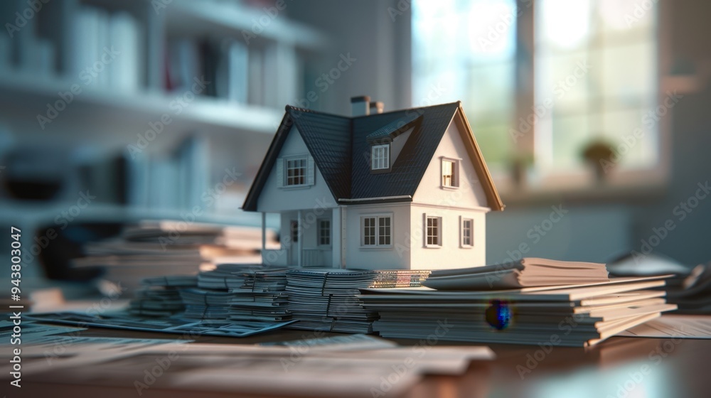 The house on documents The house on documents