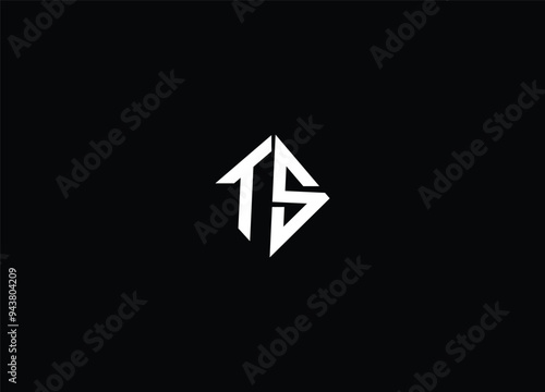 TS letter initial logo design and monogram logo