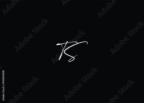TS letter initial logo design and modern logo design
