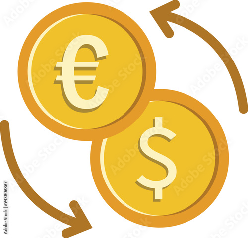 Currency Money Exchange Illustration