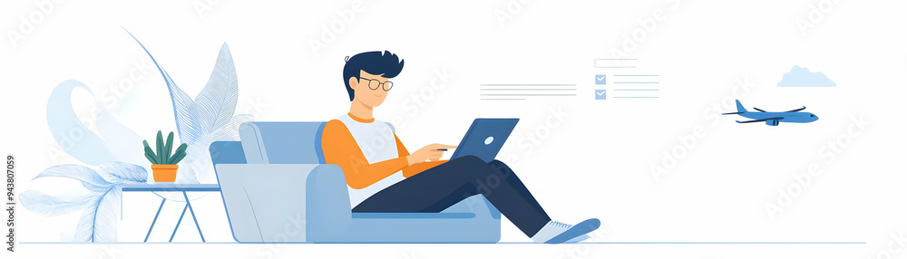 Person with Tablet and Booking System for Hospitality Service concept as A person using a tablet with a booking system set against a blank background providing space for text or graphics symbolizing e Person with Tablet and Booking System for Hospitality Service concept as A person using a tablet with a booking system set against a blank background providing space for text or graphics symbolizing e
