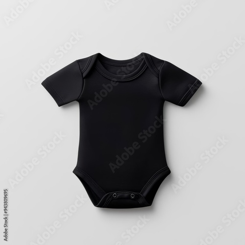 Baby bodysuit, spider web design, eerie forest, 3D illustration