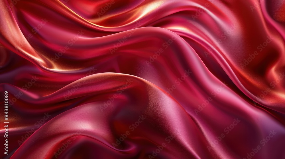 Obraz premium Texture satin. silk background, shiny wavy pattern canvas, color fabric, cloth ,Abstract Tunnel With Light Background. 3d render, abstract background luxury cloth or liquid wave or wavy folds
