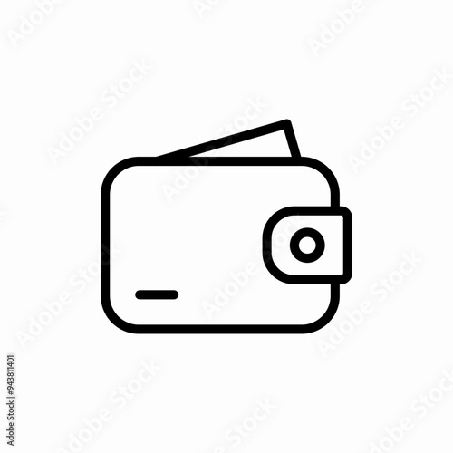 wallet money finance icon vector