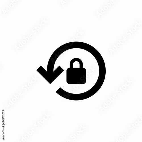 rotate screen lock icon vector