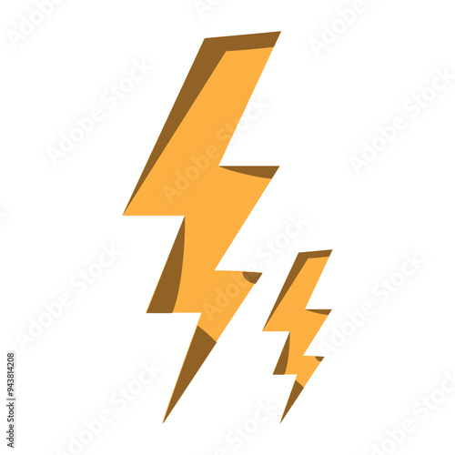 Neon lightning flash icon. Lightning Bolt Icons. Neon thunder bolt sign, electrical discharge