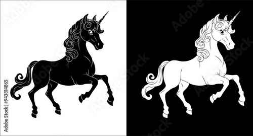 Unicorn Horn Horse Animal C...