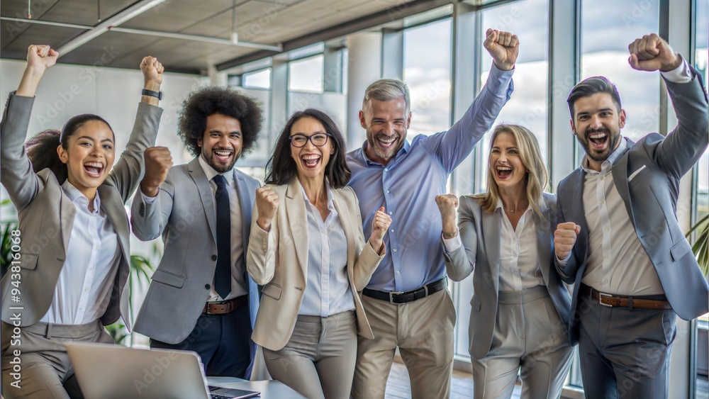group of happy business people group of happy business people