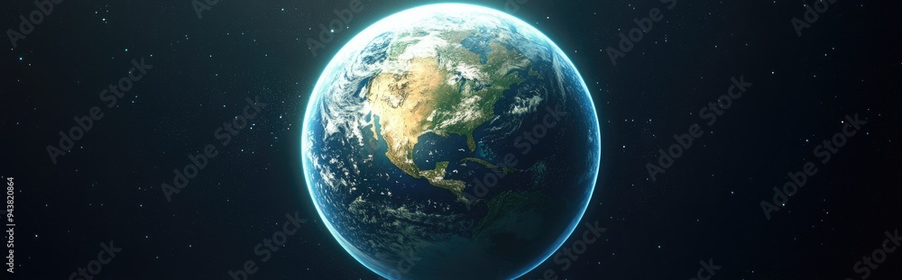 Fototapeta premium Isolated 3D cartoon rendering of a planet