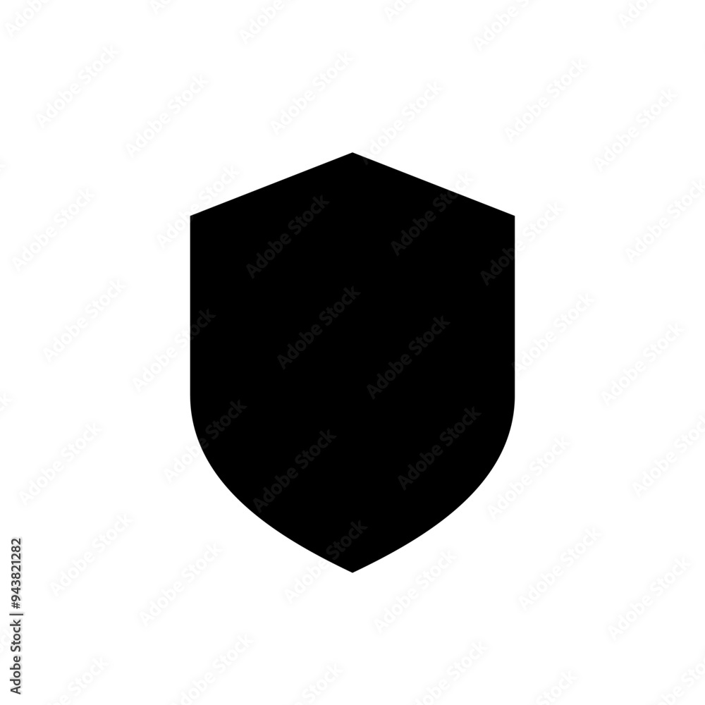 Shield icon isolated on white background. Secure guard concept Shield icon isolated on white background. Secure guard concept