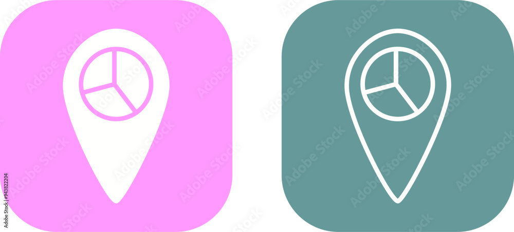 Location Statistics Vector Icon Location Statistics Vector Icon