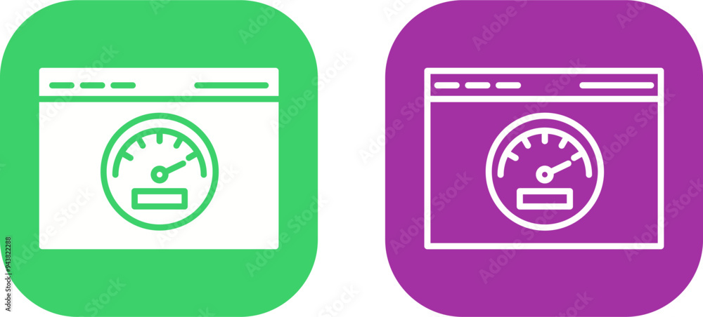 Page Speed Vector Icon Page Speed Vector Icon