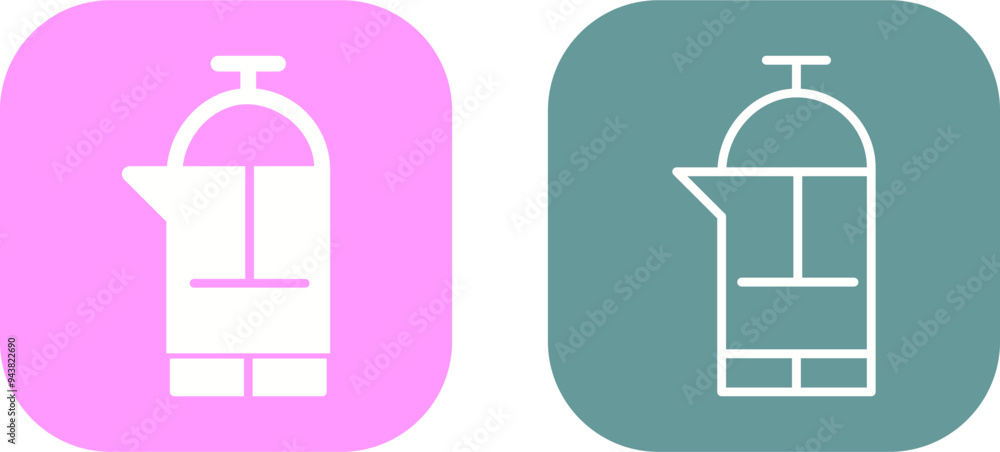 French Press Vector Icon French Press Vector Icon