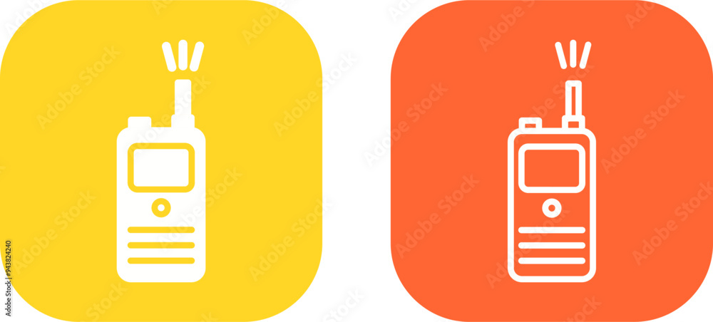 Walkie Talkie Vector Icon Walkie Talkie Vector Icon