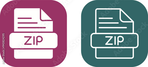 ZIP Vector Icon