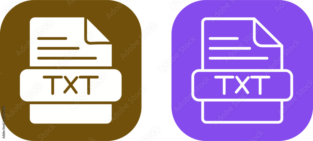 TXT Vector Icon TXT Vector Icon