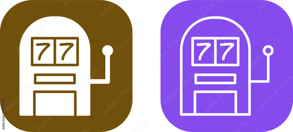 Slot Machine Vector Icon Slot Machine Vector Icon
