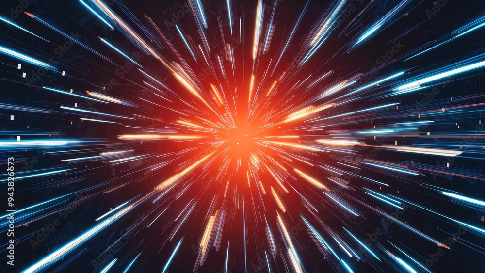 Dynamic Flashing Lights Background, Futuristic High-Tech Design, Aerial Element Composition Dynamic Flashing Lights Background, Futuristic High-Tech Design, Aerial Element Composition