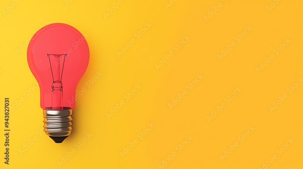 Creator generating ideas, bulb illumination, flat design illustration Creator generating ideas, bulb illumination, flat design illustration